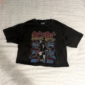 acdc cropped t-shirt